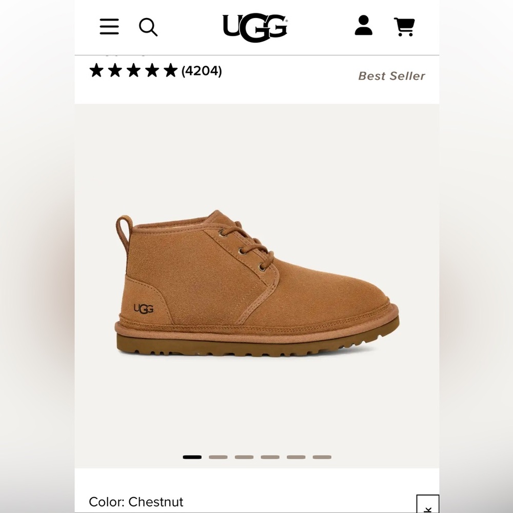 Ugg men neumal, sz 8, good used condition. Chestnut